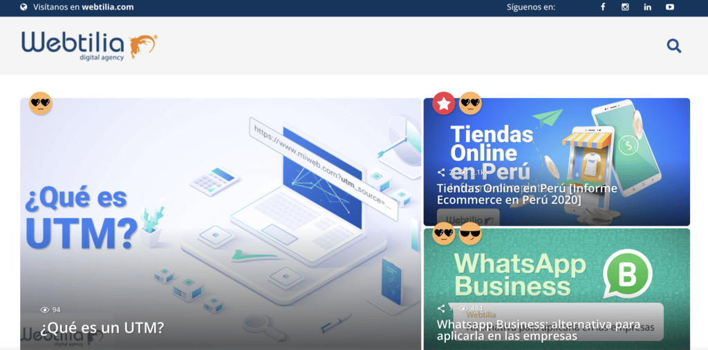 Agencia de Marketing Digital en Perú WEBTILIA