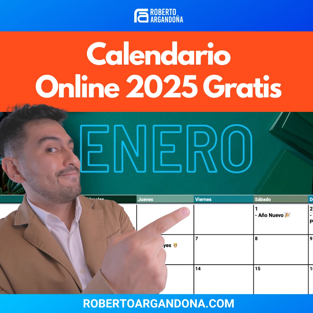Calendario Online de Contenidos 2025 Gratis