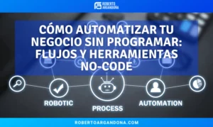 Roberto Argandoña - Consultor de Marketing Digital 21 Cómo automatizar tu negocio sin programar flujos y herramientas no code